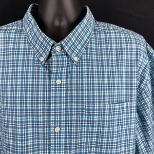 LL BeanMen's Wrinkle-Free Kennebunk Sport Shirt, Traditional Fit SS Blue Check